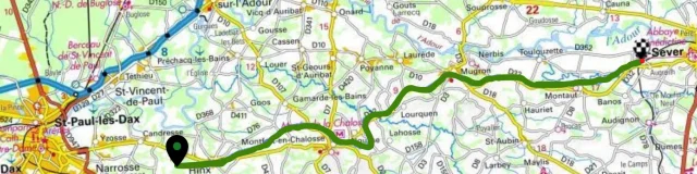 Carte De La Voie Verte De Chalosse