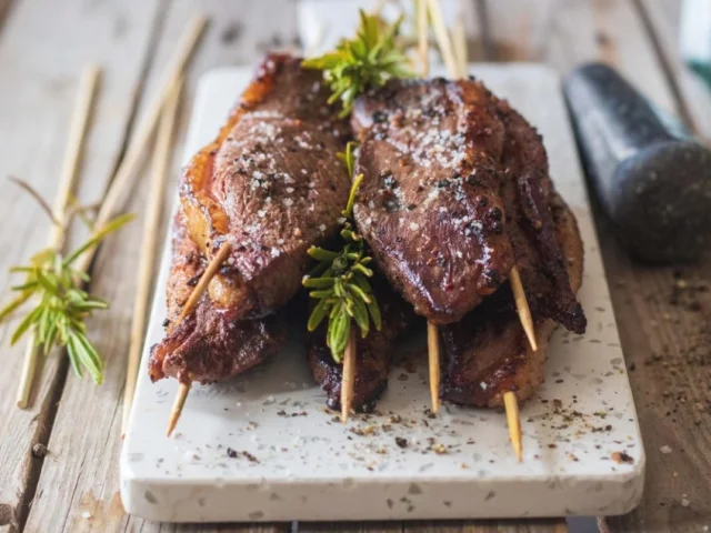 Brochettes De Magret Au Poivre Qualite Landes